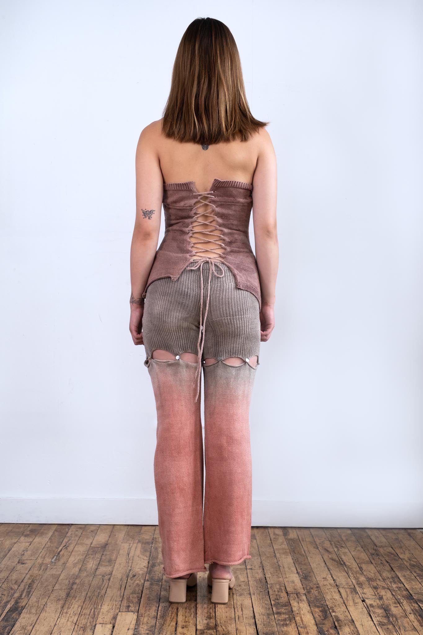 Silk Cocoon Ink Painting Corset