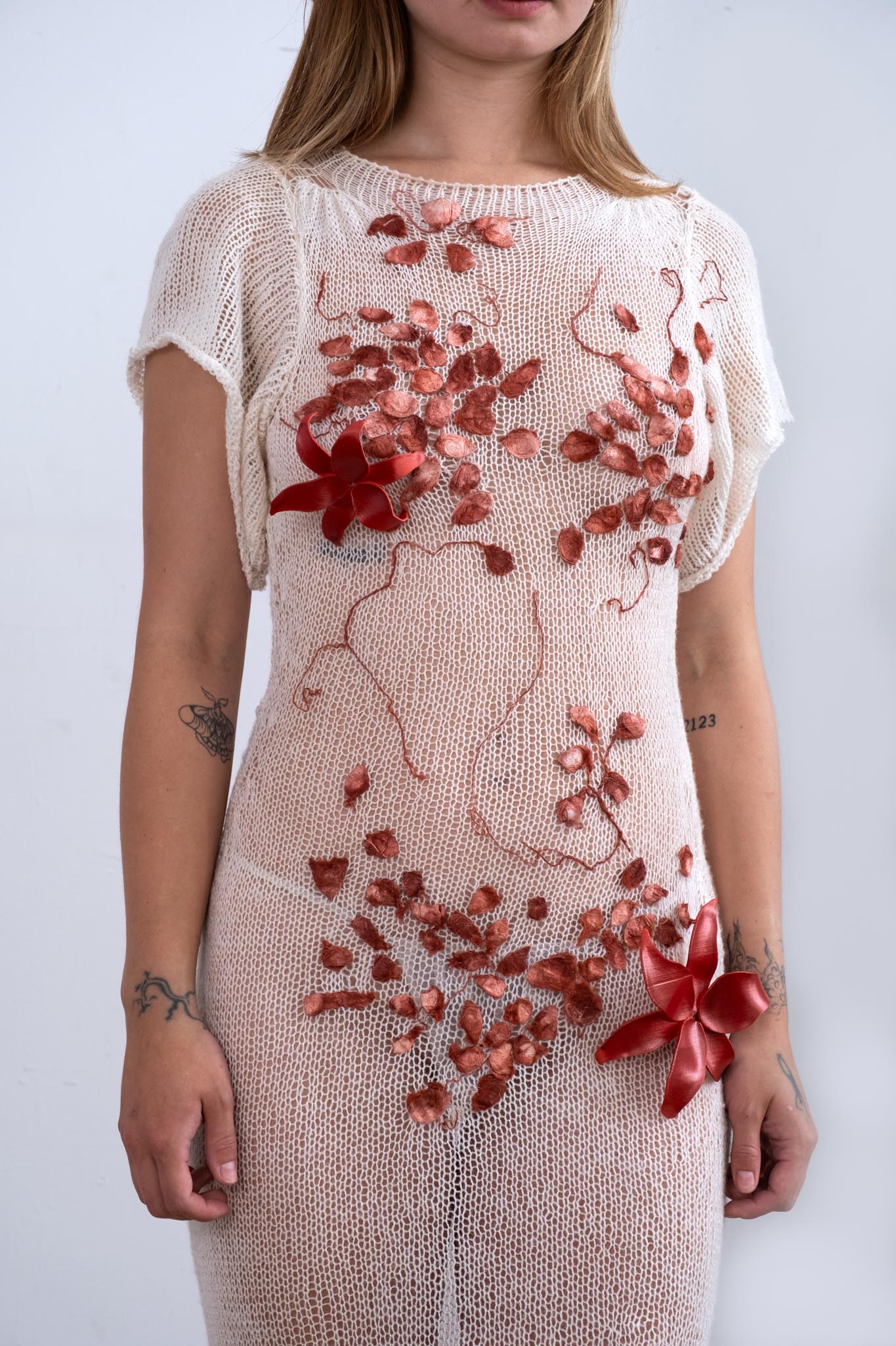 Fortune Silk Cocoon Sheer Wedding Maxi Dress