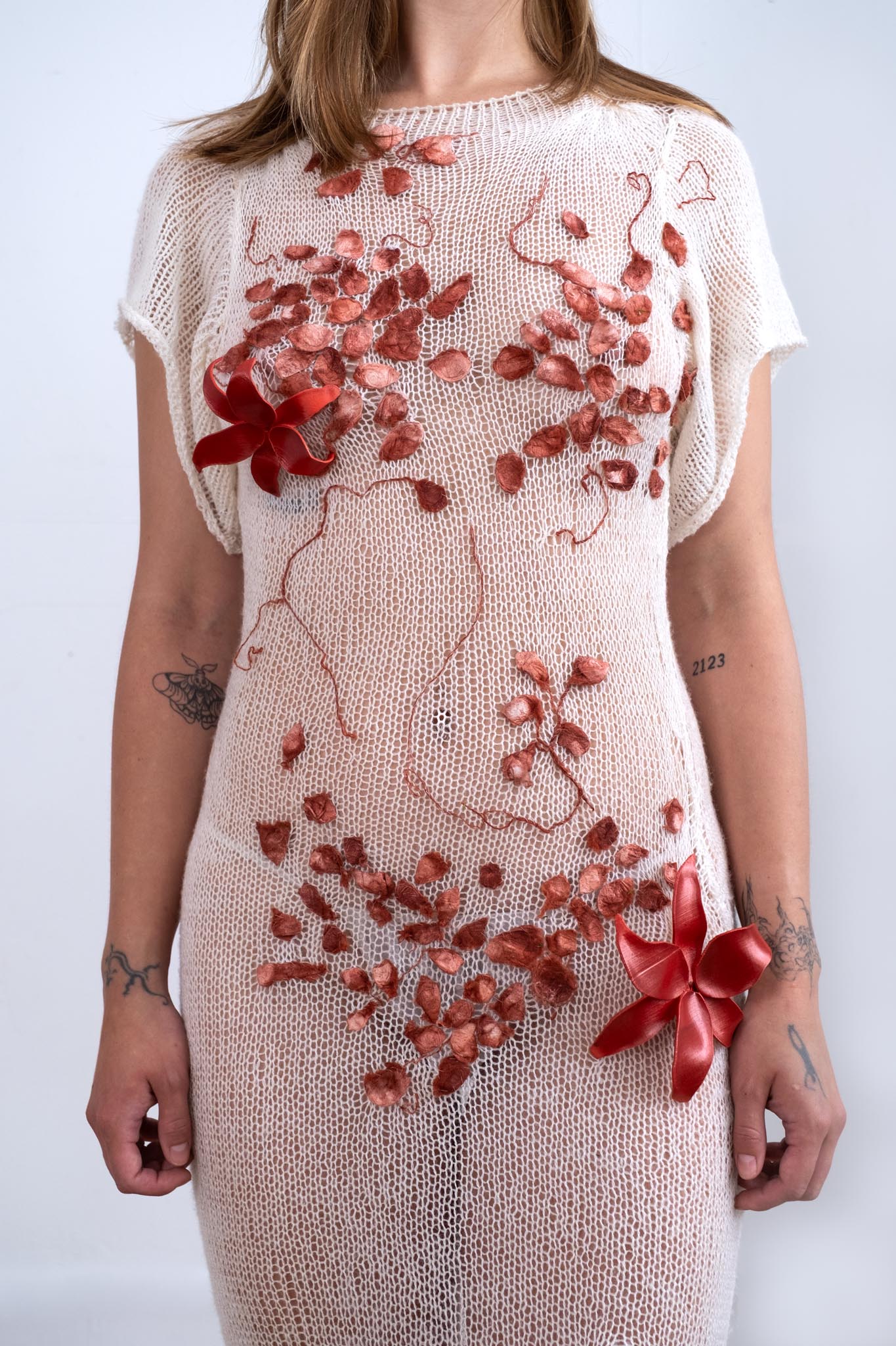 Fortune Silk Cocoon Sheer Wedding Maxi Dress