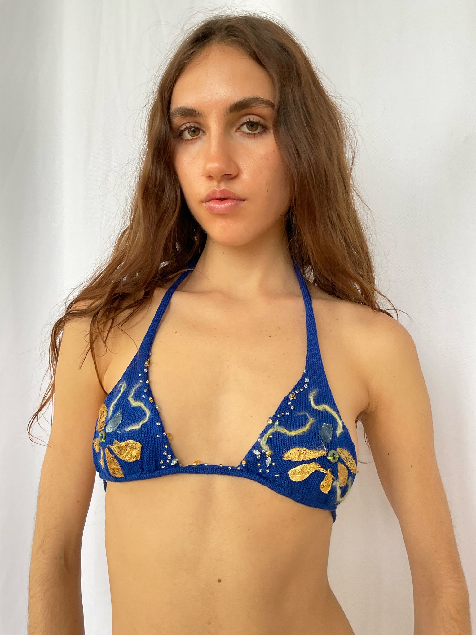 Royal Blue Lotus Bikini