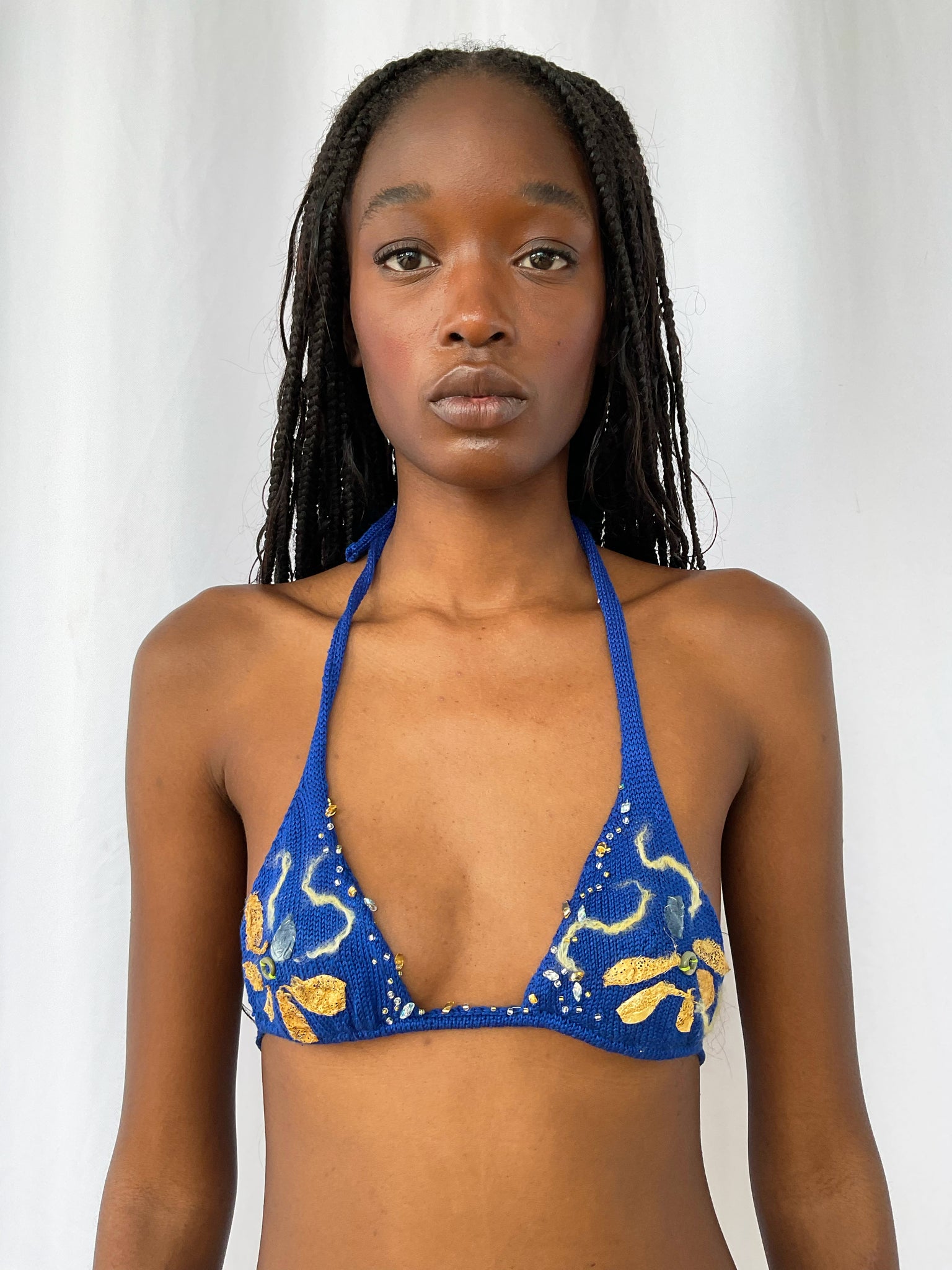 Royal Blue Lotus Bikini