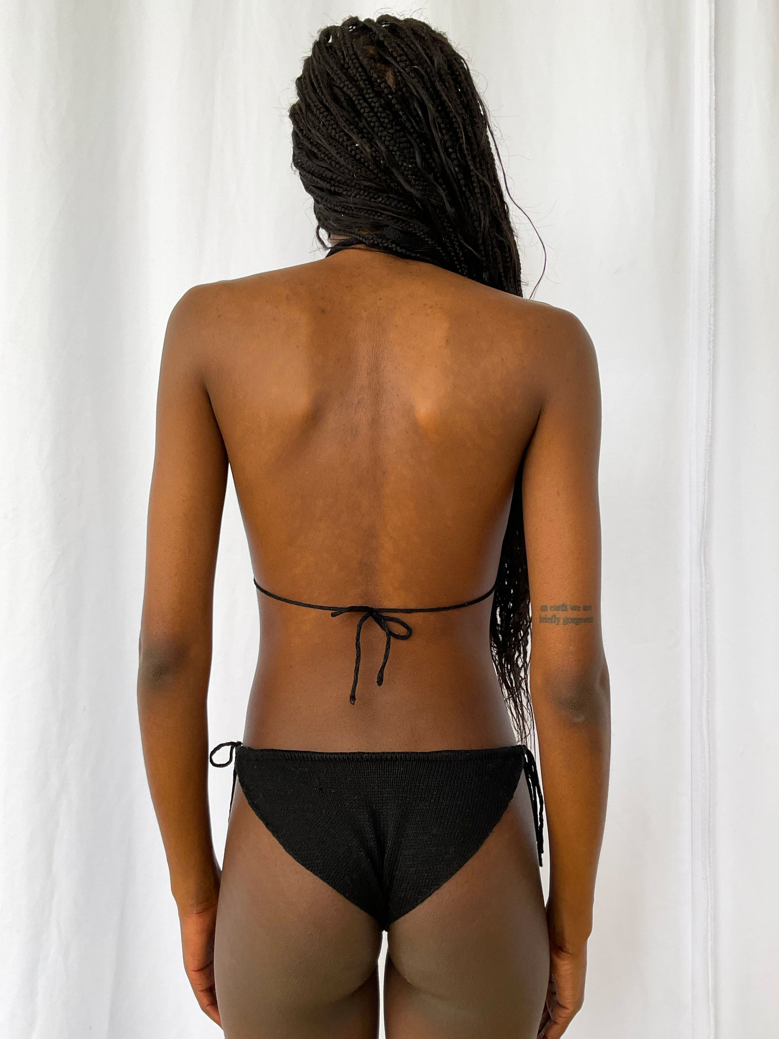 Good Luck Knot Black Bikini