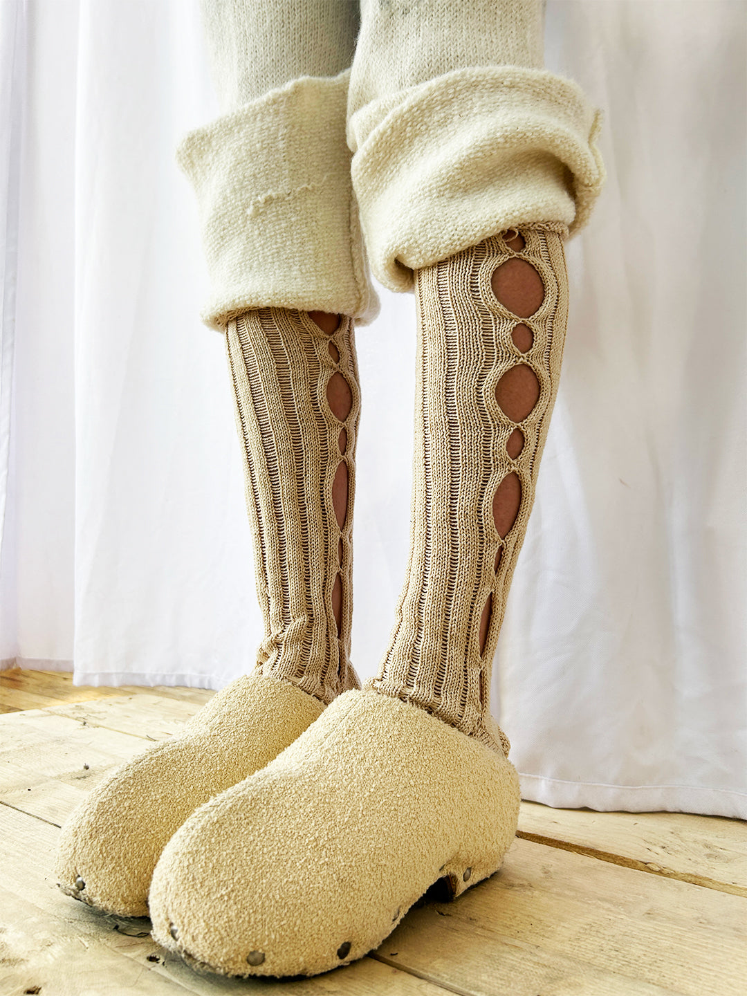 Undyed Orb Socks